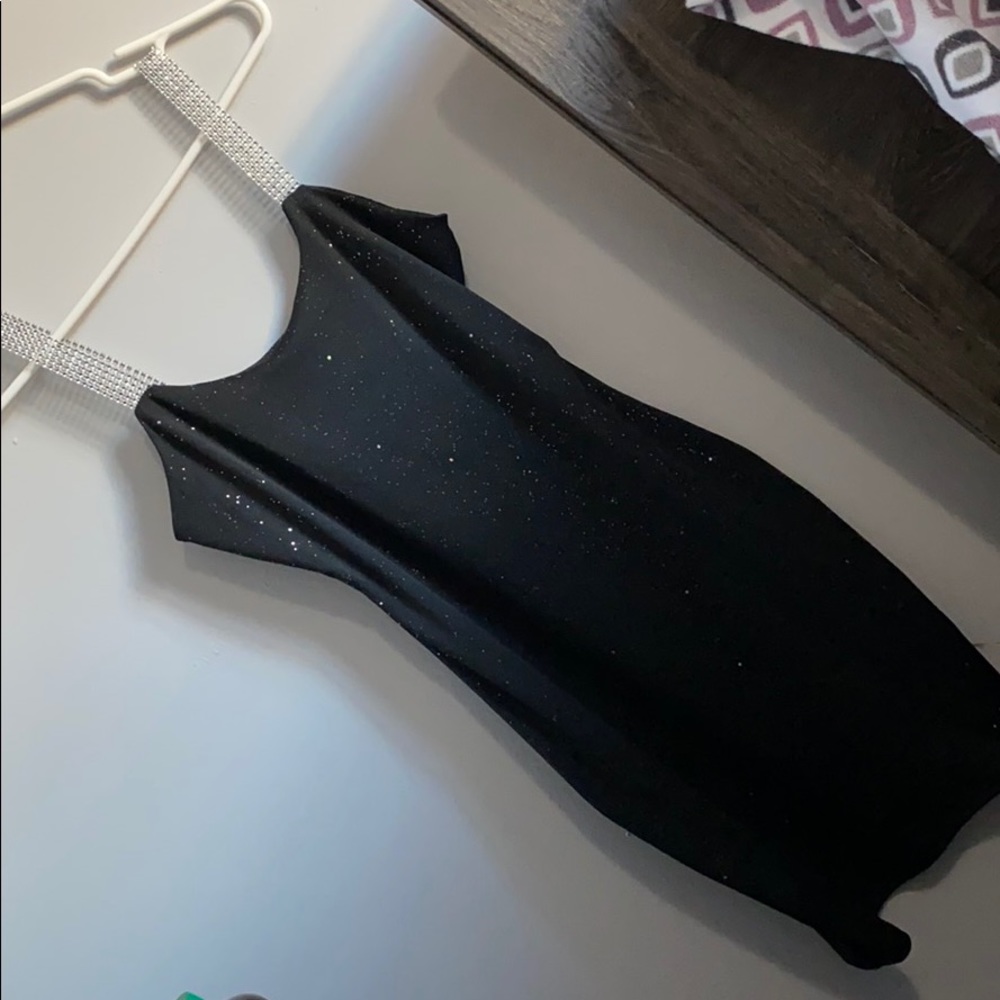 Black and silver party dress
